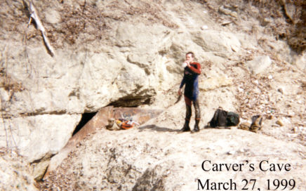 Carver's Cave entrance 1999